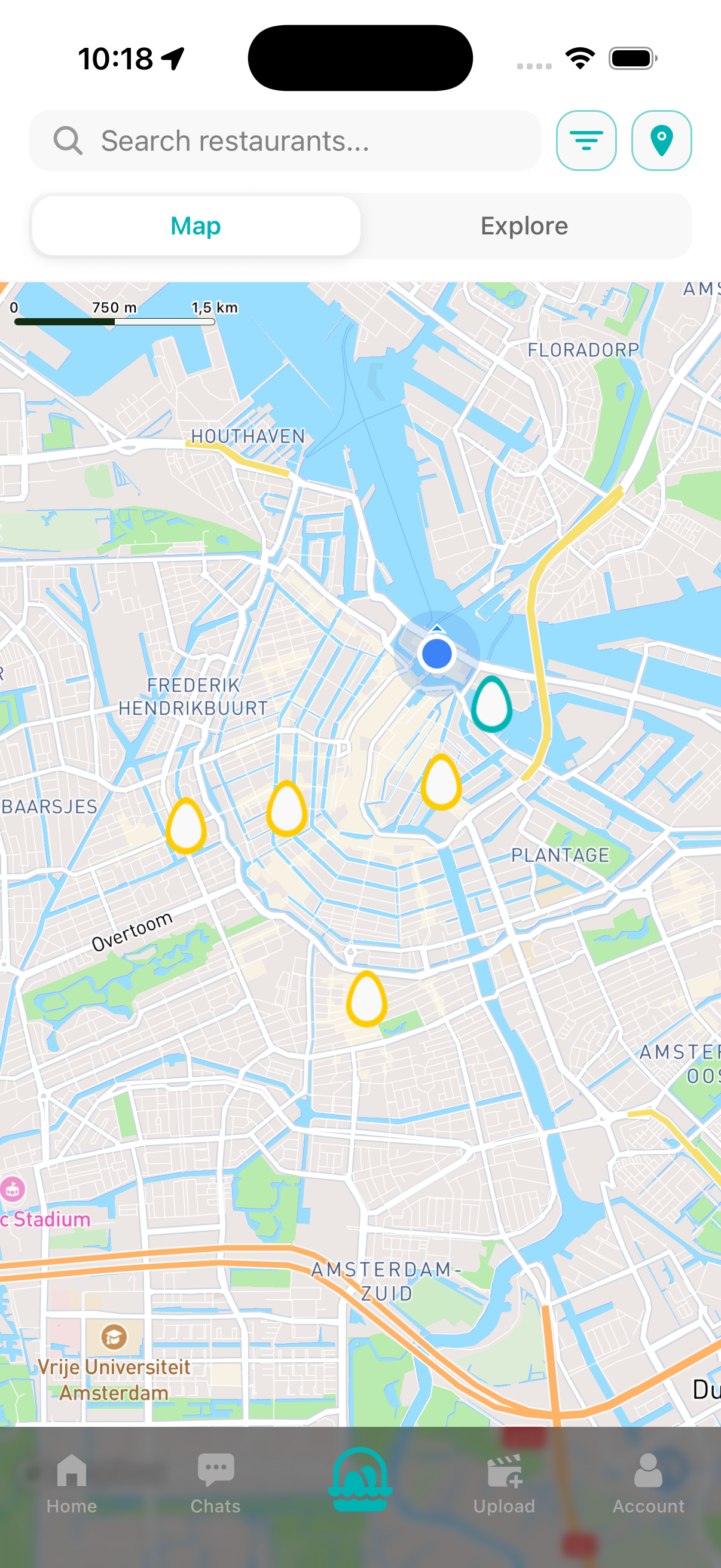 For Tonight + Map screen preview